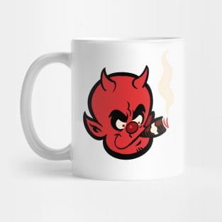 Retro Smoking Little Devil Mug